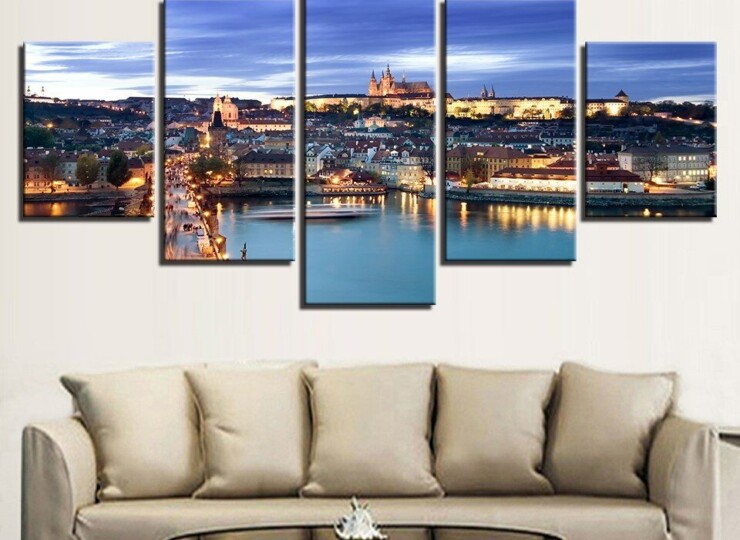 プラハ 壁 アート パネル モダン 綺麗 おしゃれ インテリア 新品 Moderntrend Moderntrend Interior 壁を彩る モダンアイテム